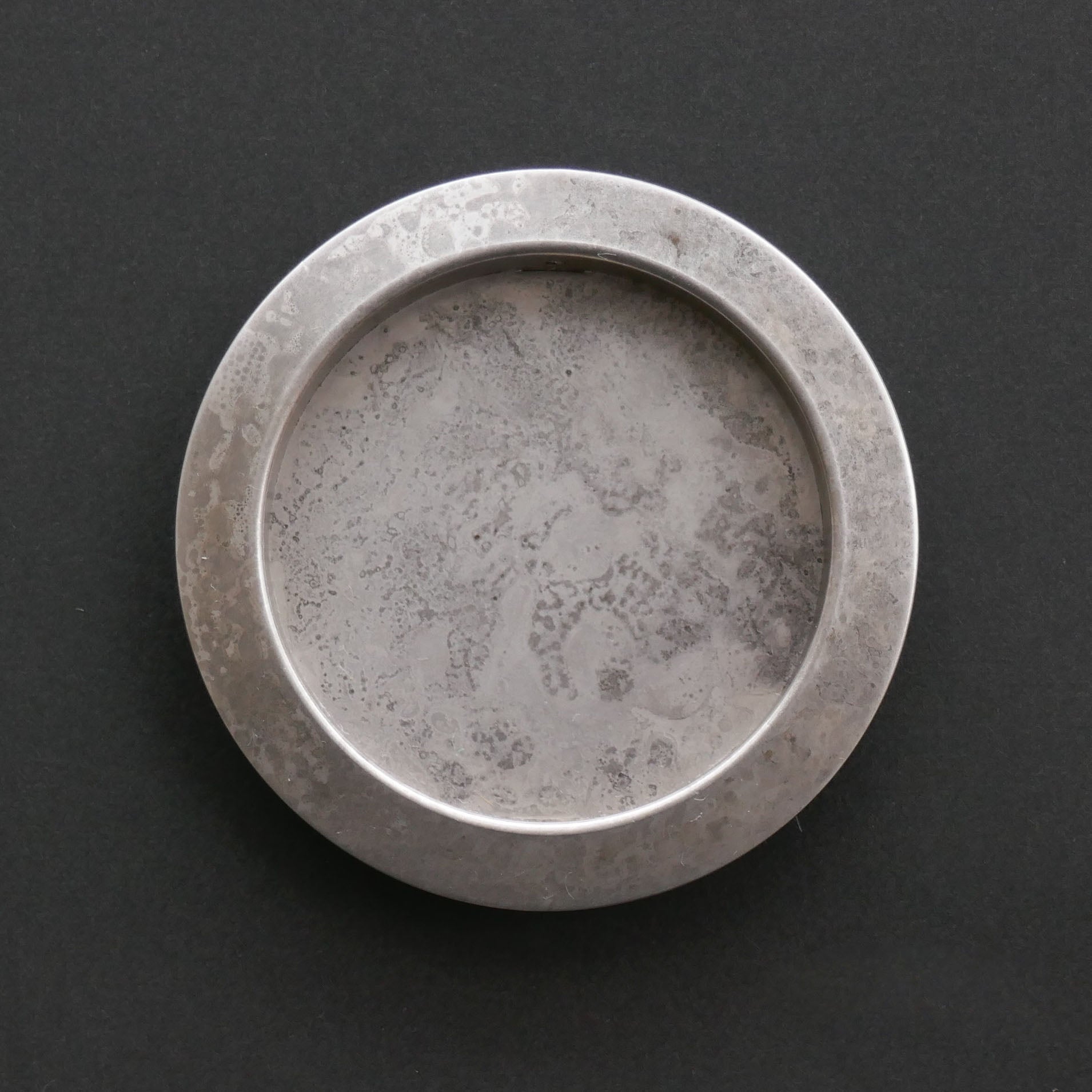 Muroiro Round Edge Fusuma Pull - Antique silver
