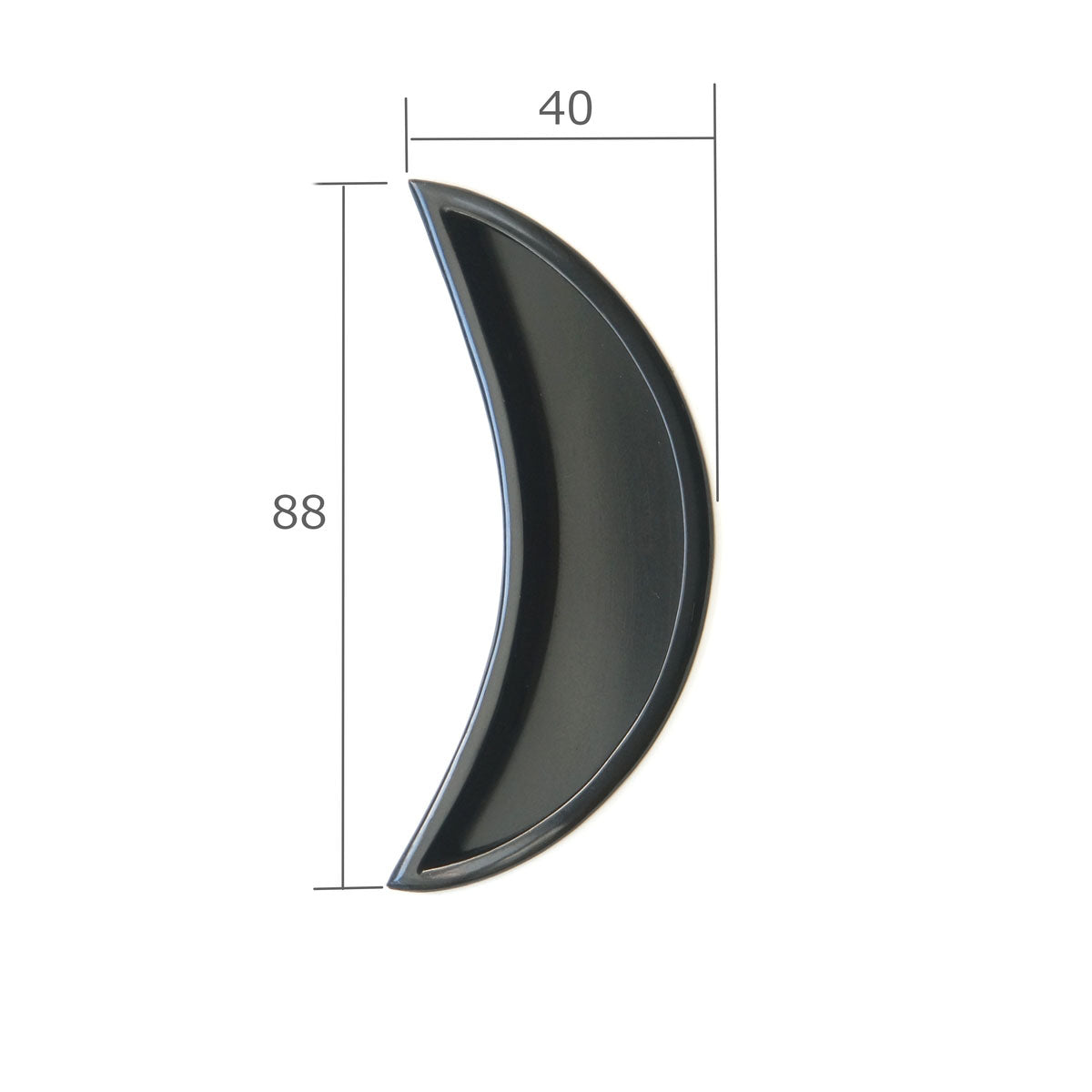 Crescent Moon Fusuma Pull – Smoke | Limited Edition